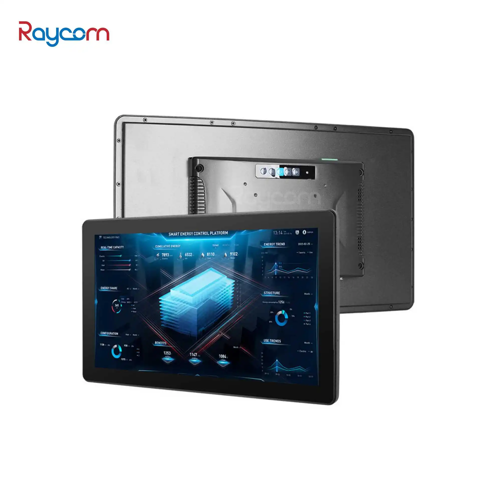 Custom 21.5 Inch Open Frame Touch Screen Monitor IR/Capacitive 10 Points Wall-Mounted IP65 Video Application OEM Supplier