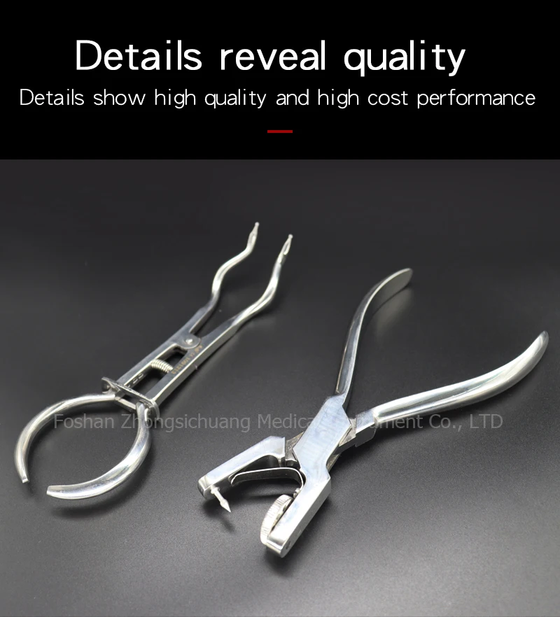 Rubber Dam Kit Orthodontic Punch Pliers Dental Rubber Dam Clamps Rubber Dam Frame Ivory Pliers Dentist Basic Tools Dental Kit