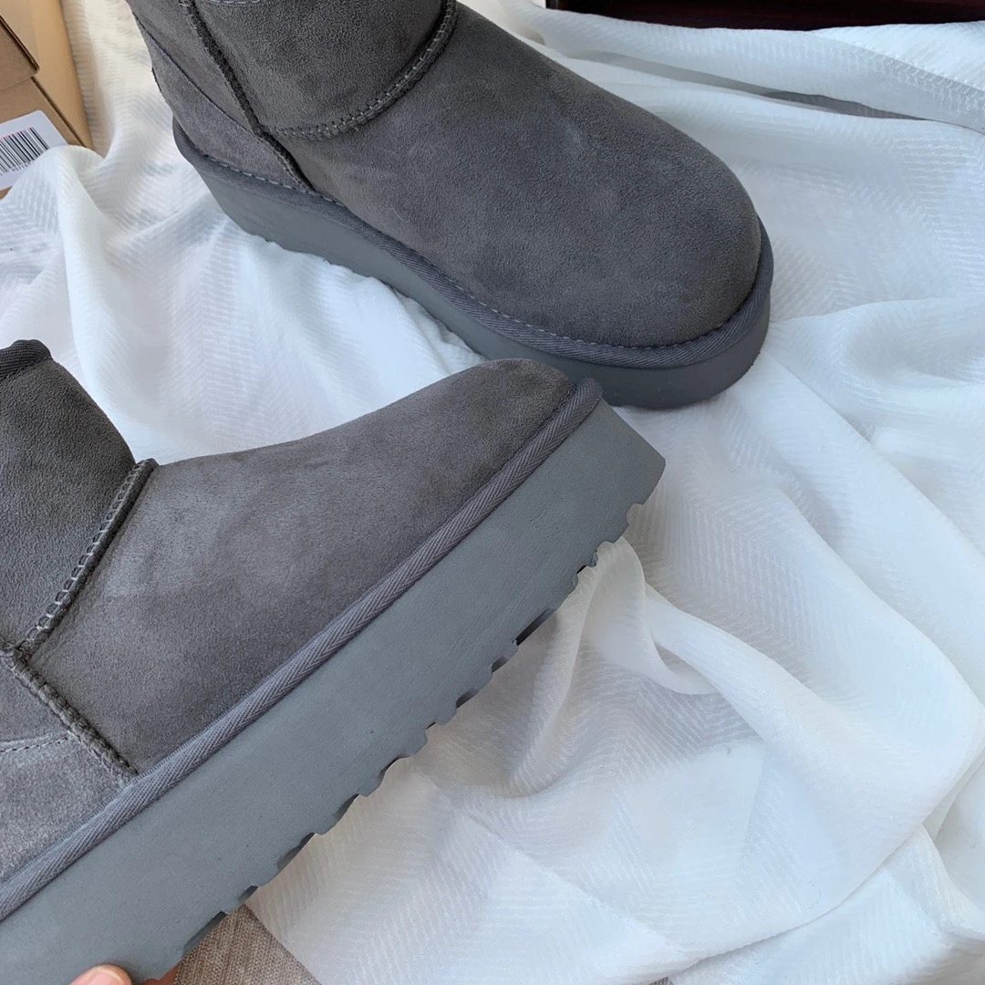 Classic Women Snow Boots Brand Logo Designer Work Boots Ultra Mini Men Winter Ankle Boots Tasman Slipper Shoes