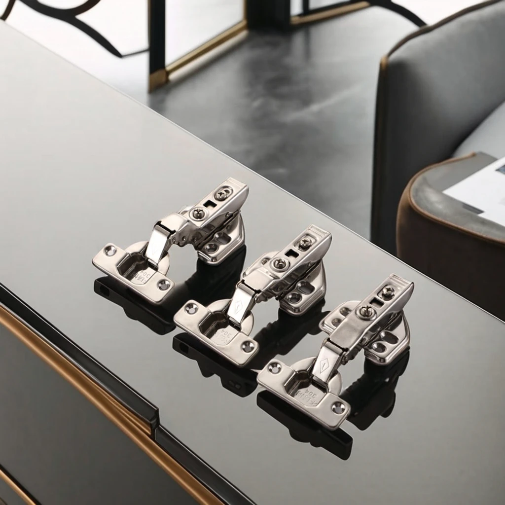 Heavy Duty Stainless Steel Furniture Accessories-Auto Close Soft Close Cabinet Hinge for Exterior Use for Cabinets and Doors
