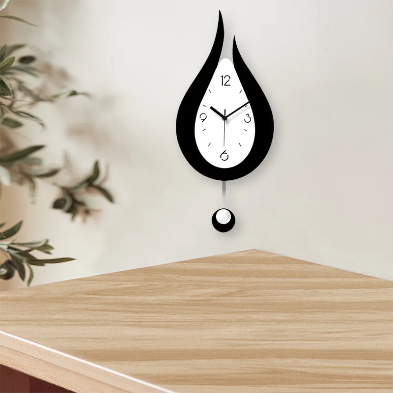 Modern home living room silent clock creative decorative clock fashion acrylic art water drop clock