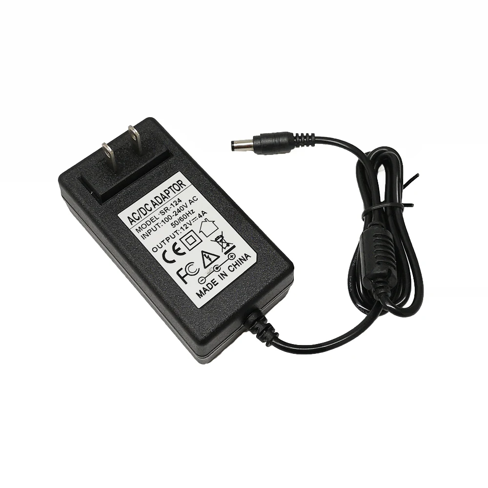wall plug 12v ac dc 4a adapter 48w power supply