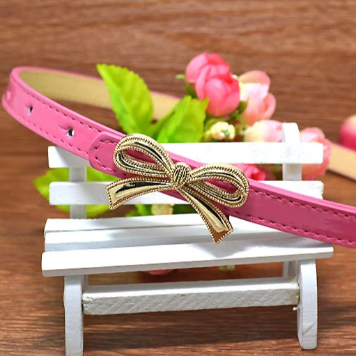 Lovely Children Waistband Baby Girl Bow Buckle Belts Girls Waist Band For Kids Birthday Gifts