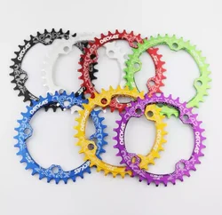 Deckas 104bcd Round oval bicycle Chainwheel 32/34/36/38T Crown plate for Mountain bicycle chainrng crankset