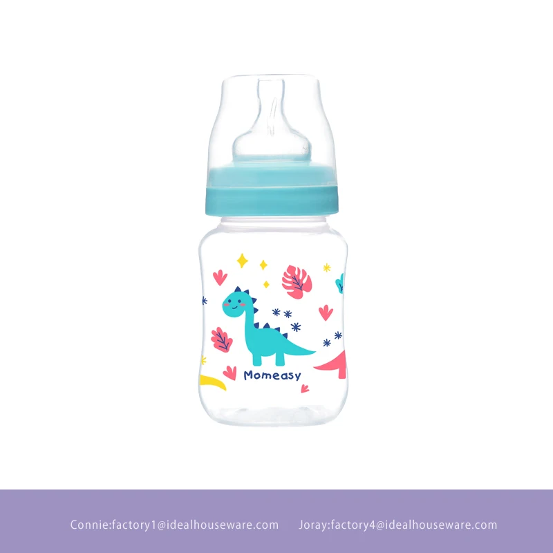 
baby feeding bottle MOQ One Carton factory directly supply 240ml/8oz wide neck BPA free 