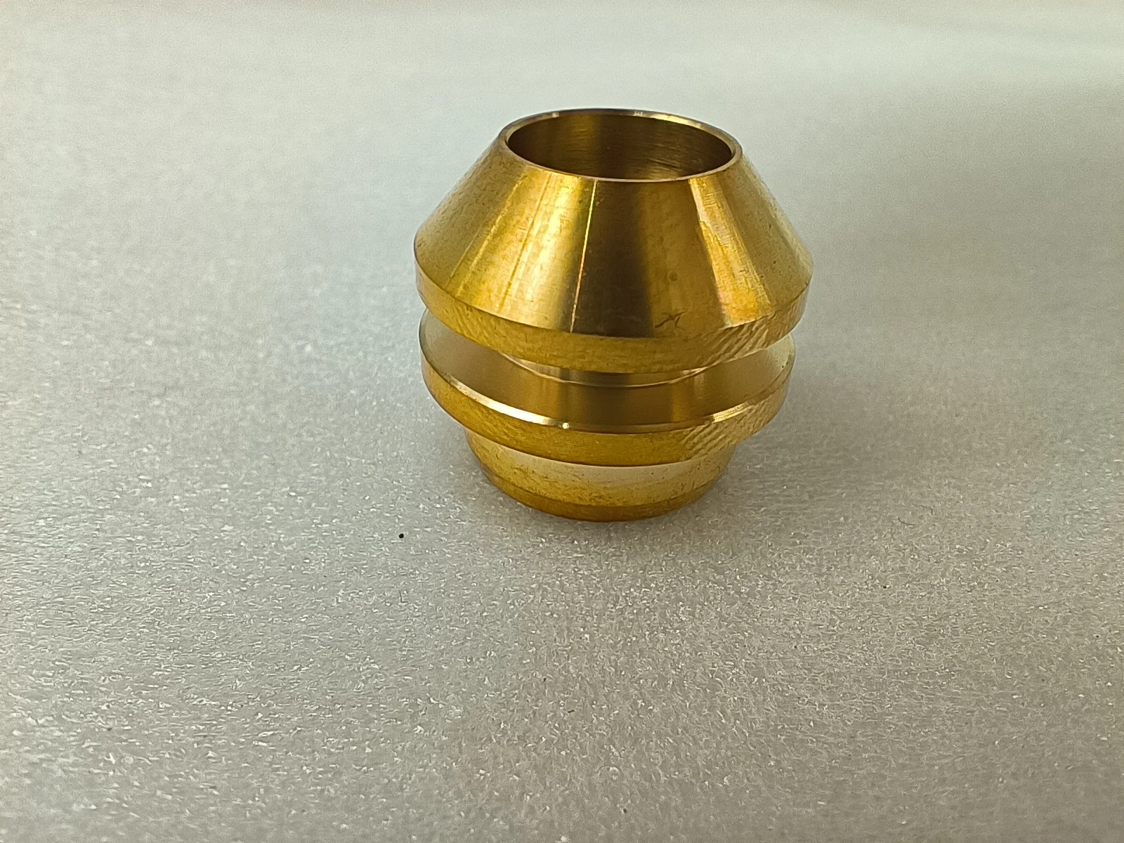 19+ years direct factory OEM custom CNC machining turning brass part nut tube with shining surface