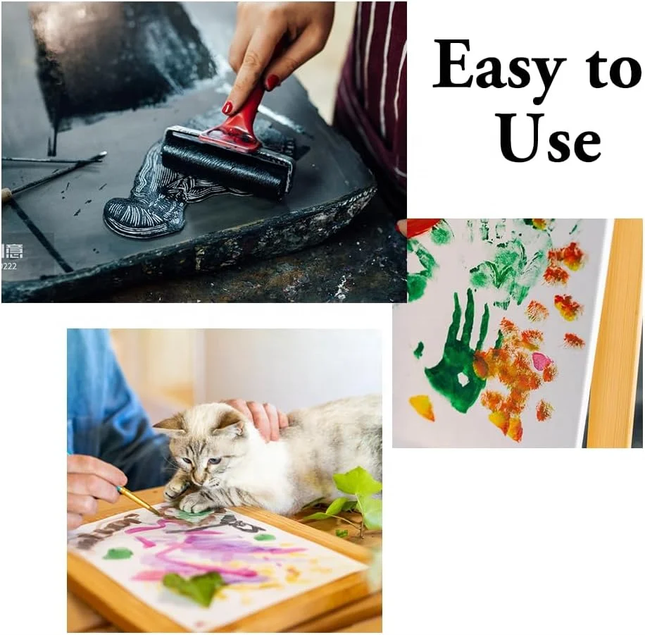 Arts Gel Printing Plate Clear Gel Printmaking Tool Monoprinting Supplies Reusable Print Plate gel Printmaking Plate for Crafts