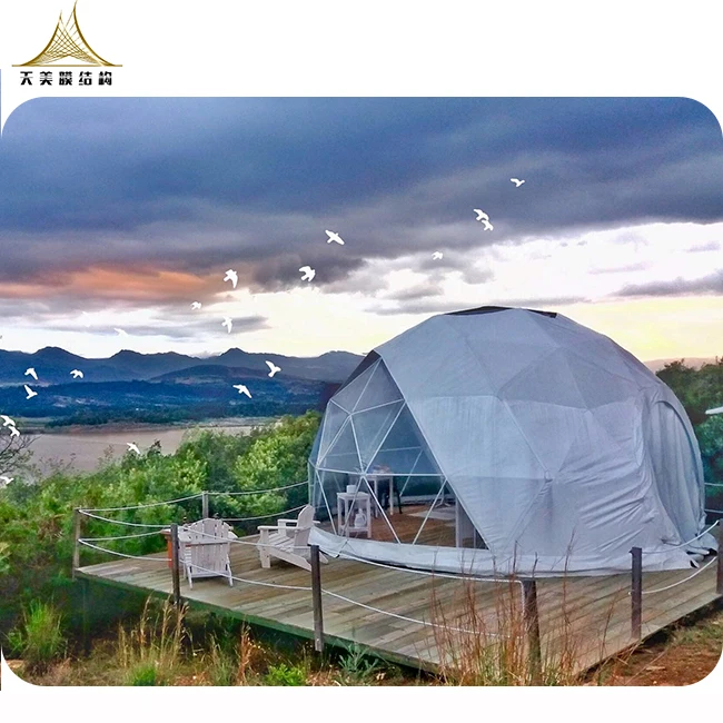 Открытый жеоды glamp купола дома сборный роскошный шатер