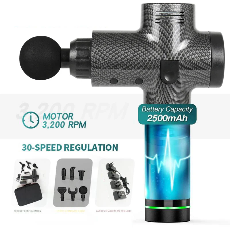 Custom Logo Dropshipping Deep Tissue Massage-Gun Mini Massager Vibration Muscle Message Pistola Masaje Massage