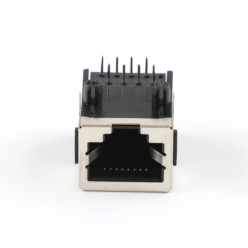 Оптовая продажа 10P8C модульный экранированный ethernet RJ45 половина пакета женский PCB разъем