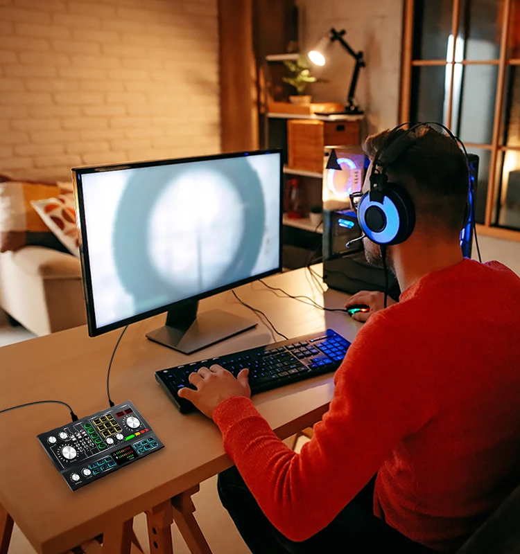 Hayner-Seek LIVE Special Microphone With Usb Audio Interface Streaming For Condenser Microphone wired With Studio Mixer