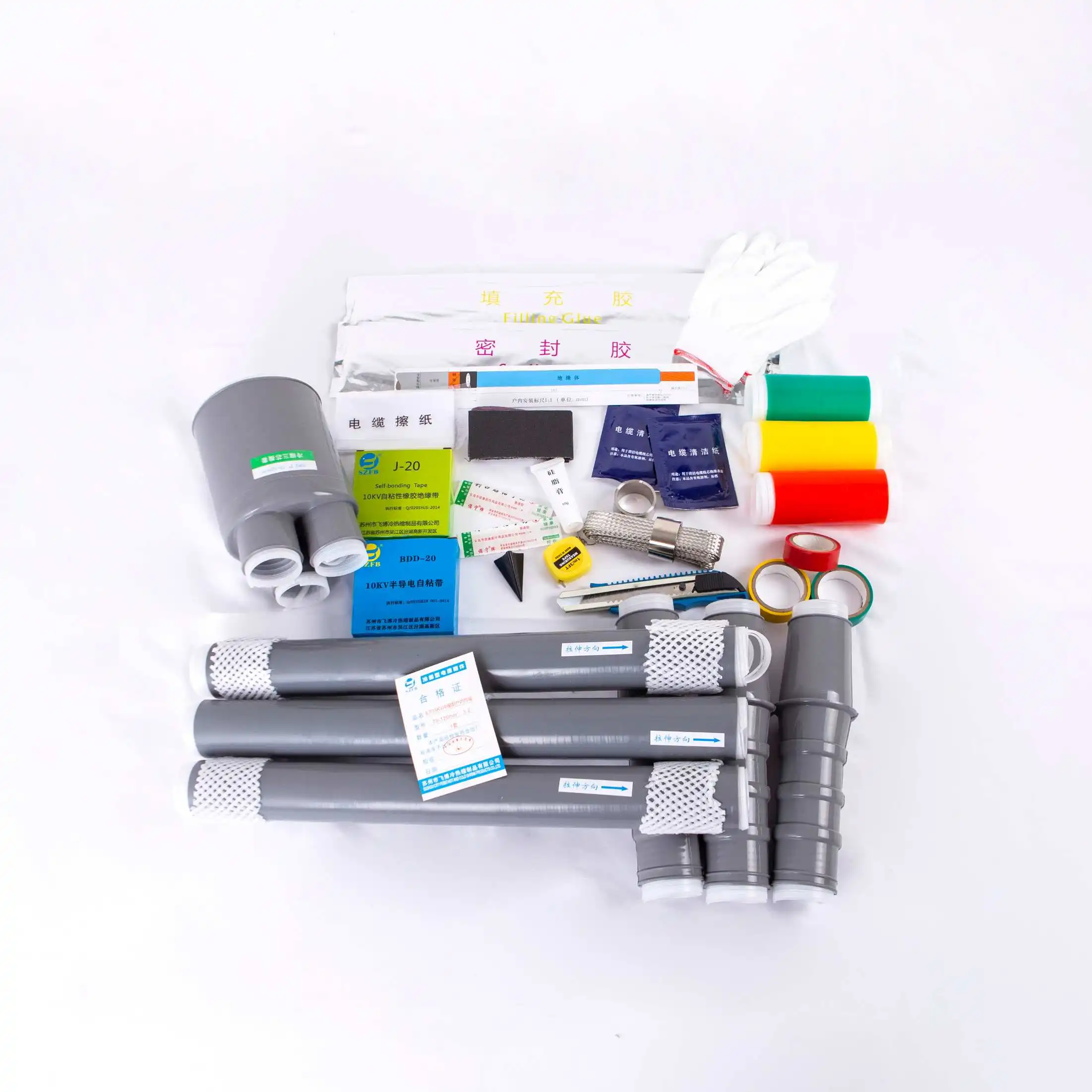 11kv Cold Shrink Terminals indoor Ends Joints Crimp Power Cable Accessories