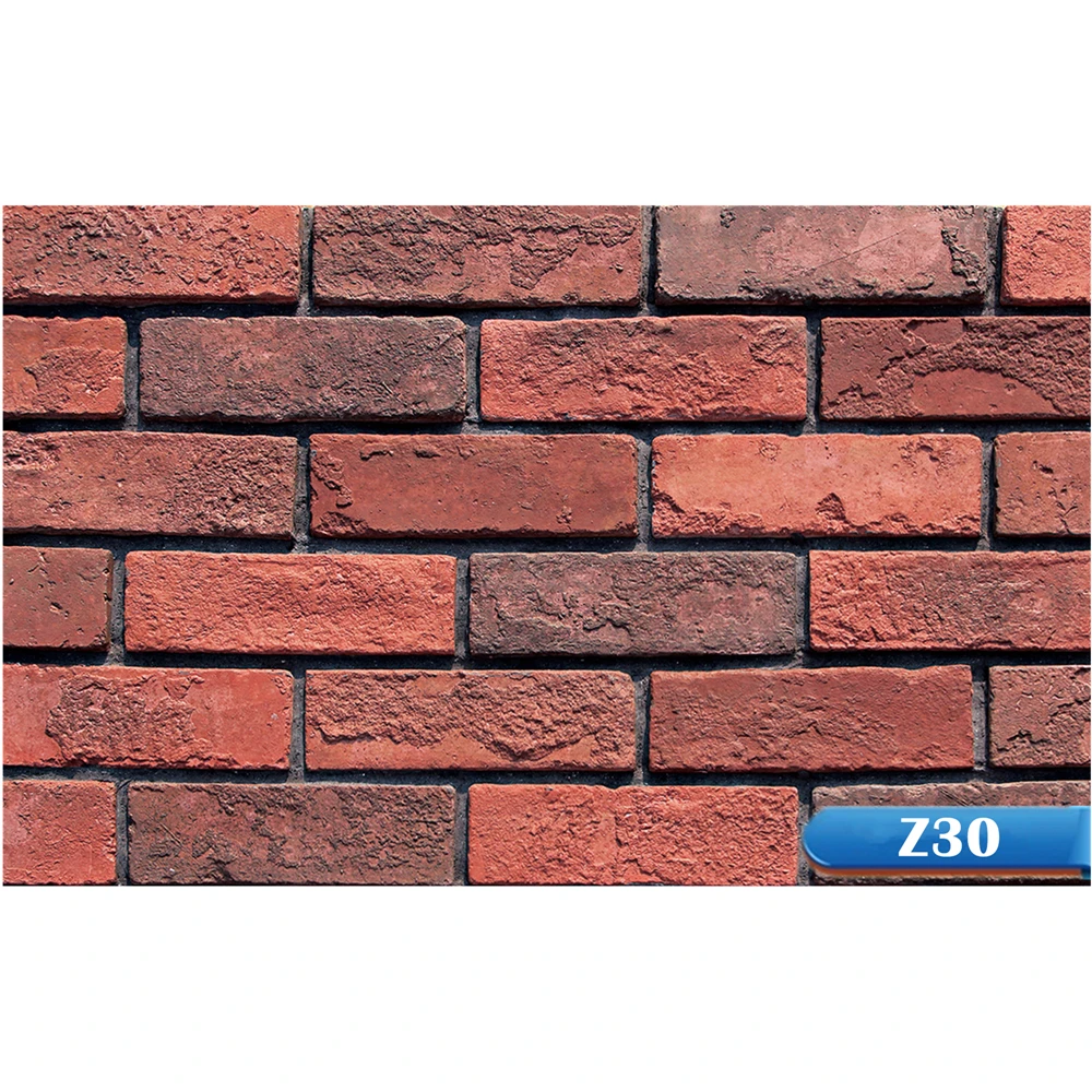Elcorona Z30 red brick tiles faux brick cladding antique brick for wholesale