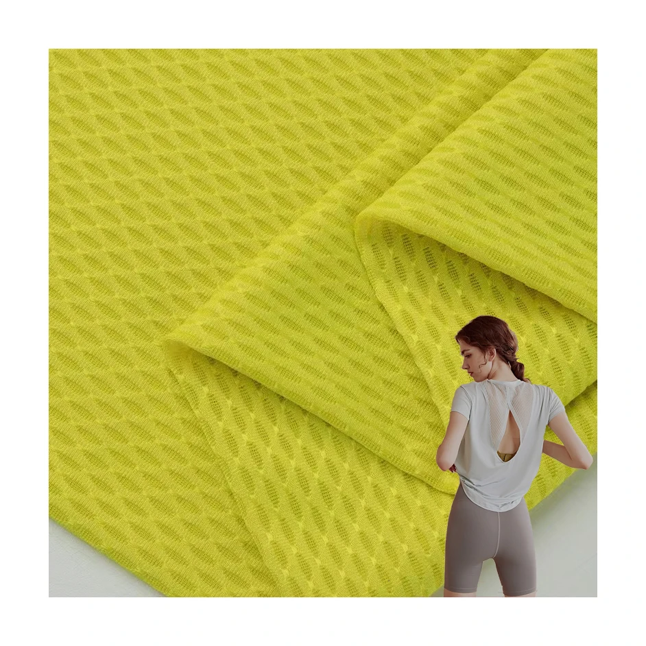 China Manufacturer Breathable Drifit Fabric Sportswear 100% Polyester Jacquard Breathable Jersey Fabric For Team Uniform
