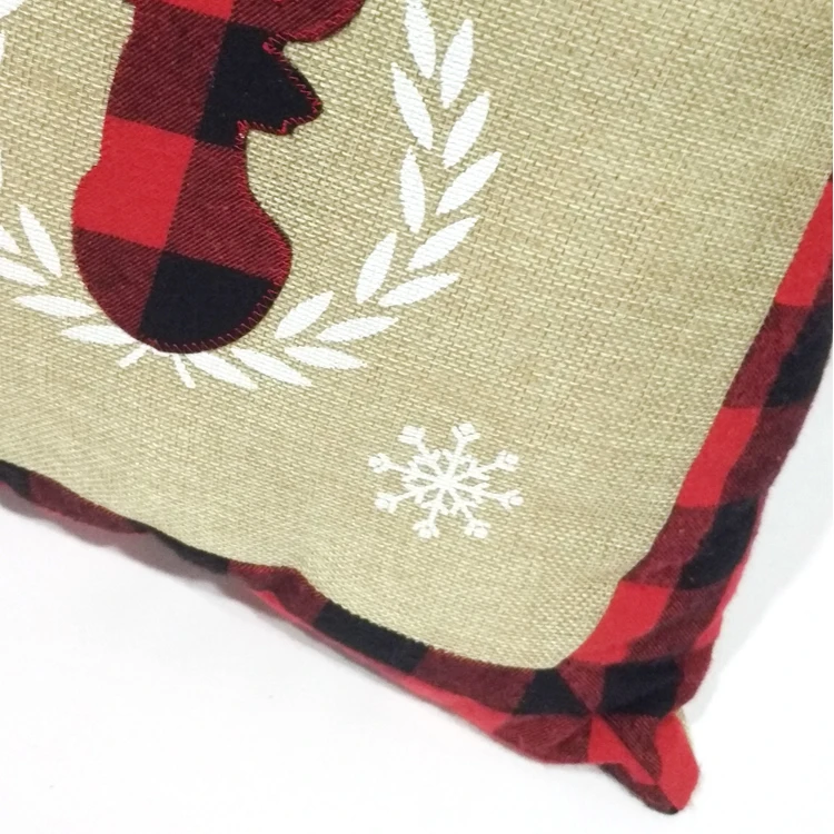 Home sofa decor plaid patterns cushion case Christmas Pillow Covers