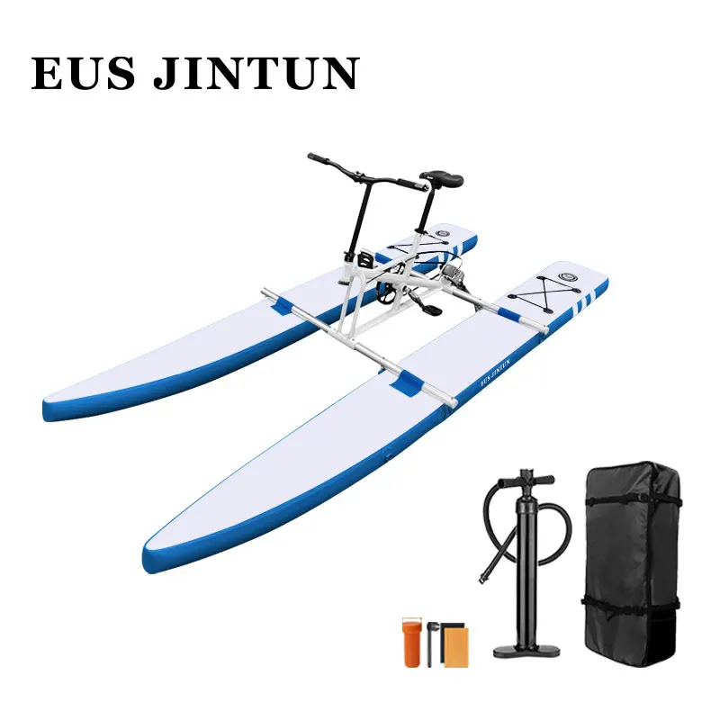 Good Quality Inflatable Sea Bicycle Pedal Boat Floating Water Bike