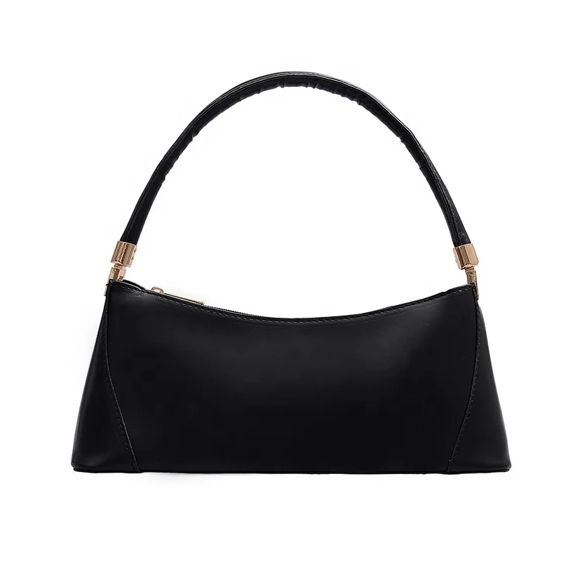 
High quality PU ladies Fashion underarm Bags Baguette Female Simple Retro Handbag for women Shoulder Bag 