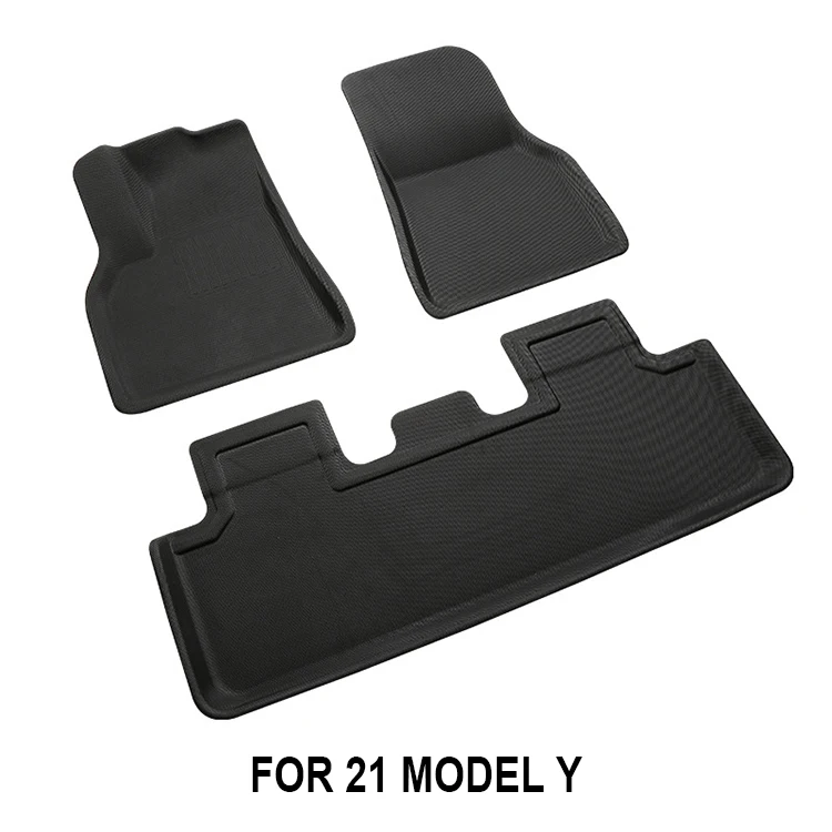  TPR XPE Anti-slip Waterproof luxury 3D 4 pieces set floor car mats for Tesla Model