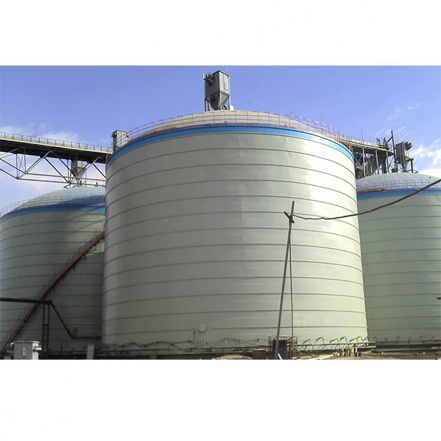 Customized Steel 5000 Ton Cement Silo , SRON Engineers Available Service Overseas