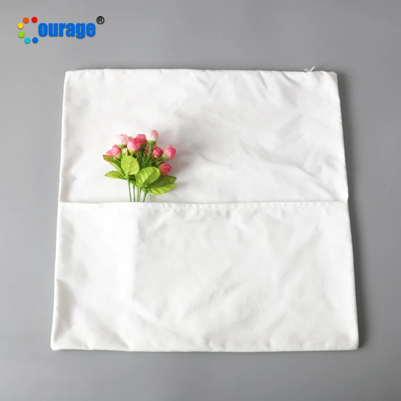 Custom blank 17 inches  polyester sublimation blank book pillow case  cushion with pocket