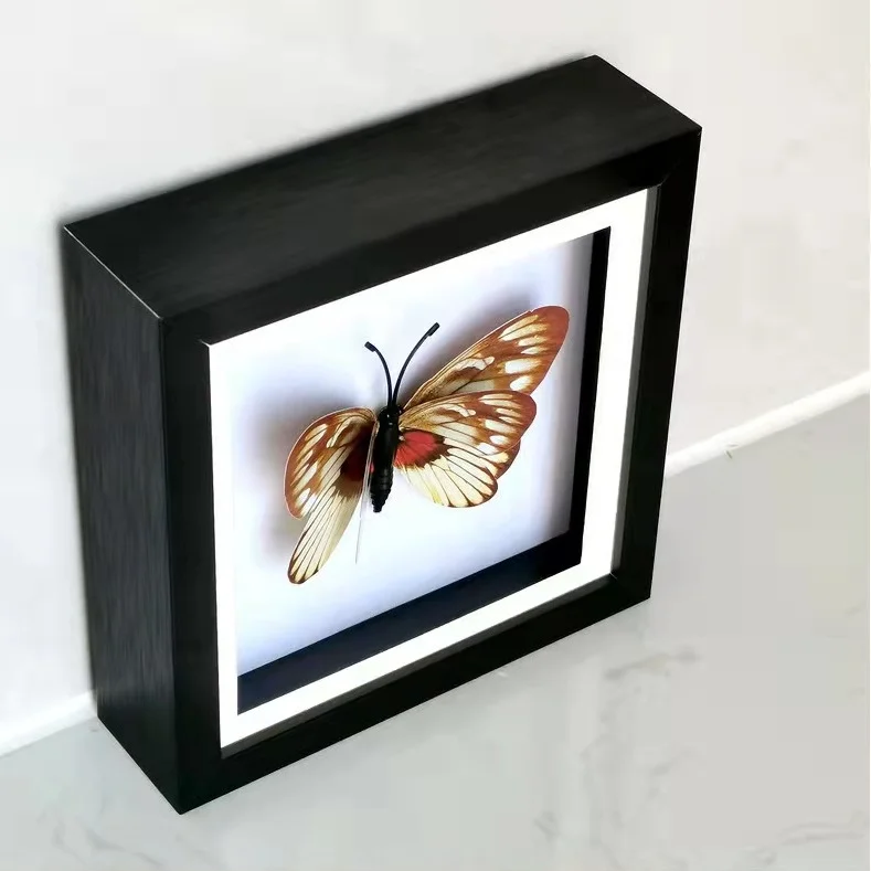 Оптовая продажа пользовательский размер простой современный 3D теневая коробка черный золотой алюминиевый сплав фоторамки