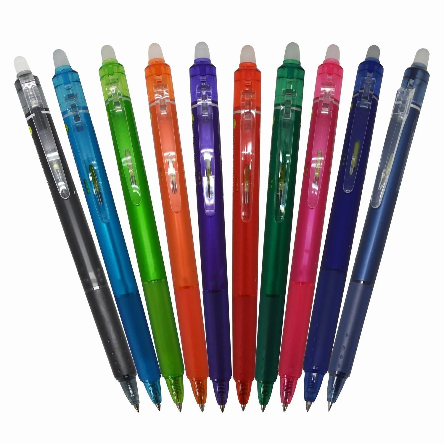 Custom Logo  Wholesale 0.7mm Clicker Retractable Erasable Gel Pen Set