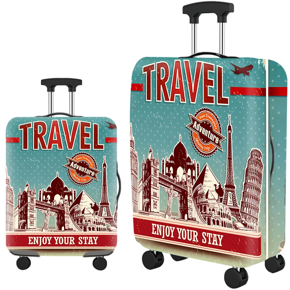 High Elastic waterproof stretch trunk case luggage pull rod case dust cover, Elastic Thick Travel Thick Stretchy Luggage Covers/
