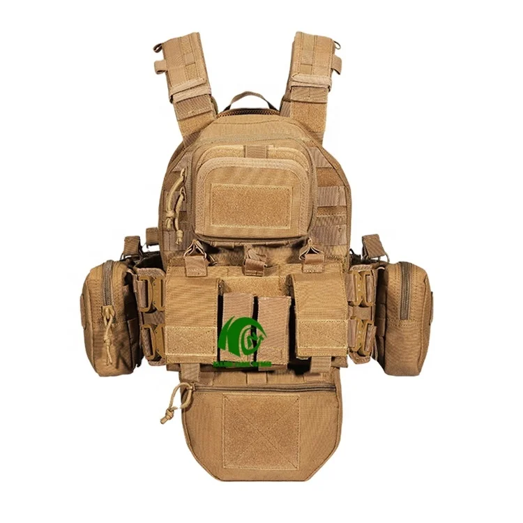KANGO Factory make tactical lightweight plate carrier outdoor orange tactical vest camo 600d tactical vest