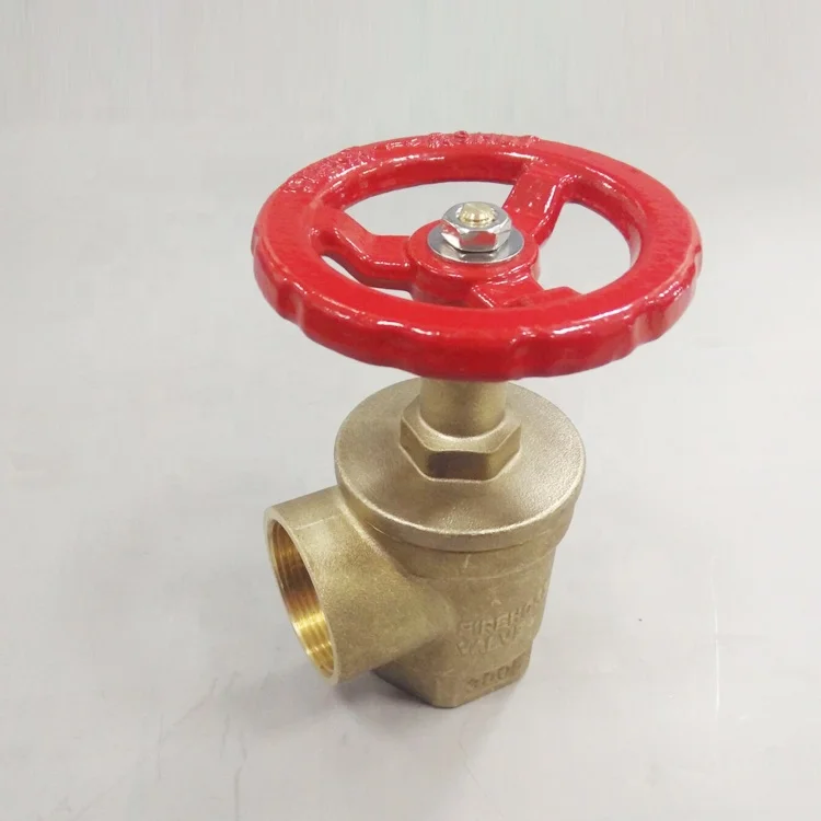 High quality brass chrome polish21/2' inlet female outlet female fire production hydrant angle hose valve