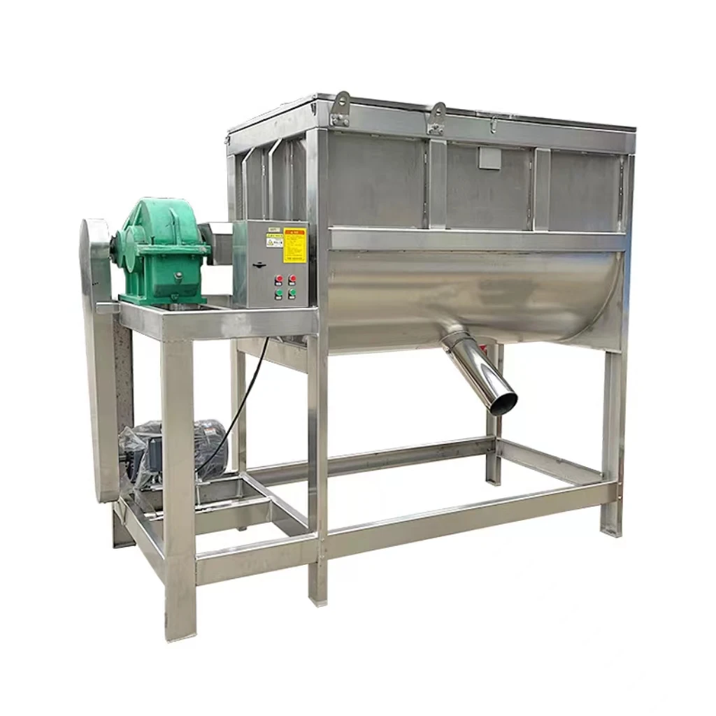 good price U-Type stainless steel horizontal ribbon mixer for dry powder