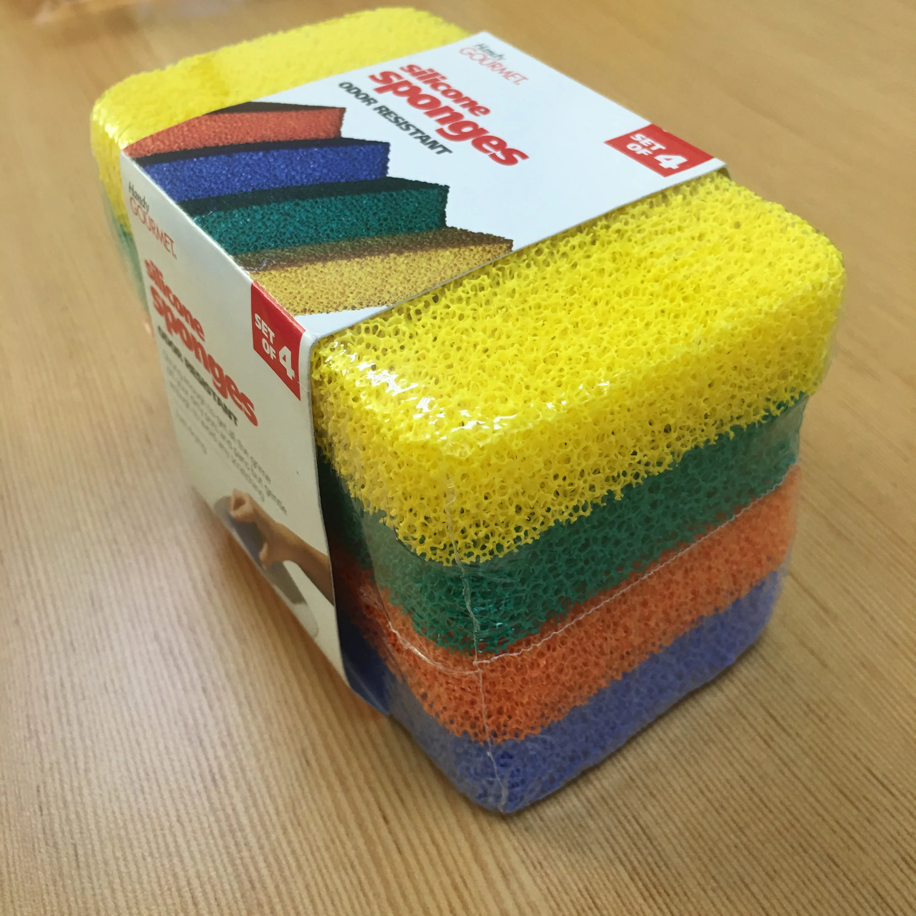 Open cell Odor Resistant Kitchen cleaning Silicone Sponges