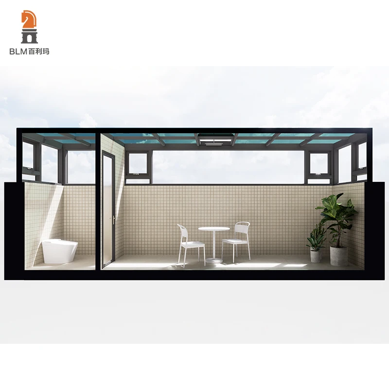 AS2047 Certified Impact Soundproof Aluminium Sunroom Hurricane Proof Prefab Patio & Porch with Price Sunroom & Glass House