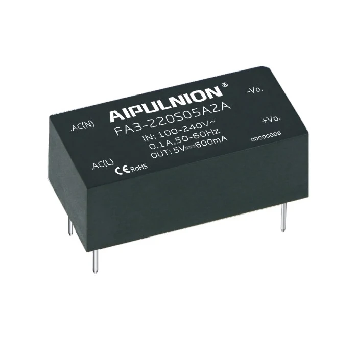 DC Converter power supplies 3W 85V/110V/120V/220V/230V/240V AC to 12V Encapsulated Modules