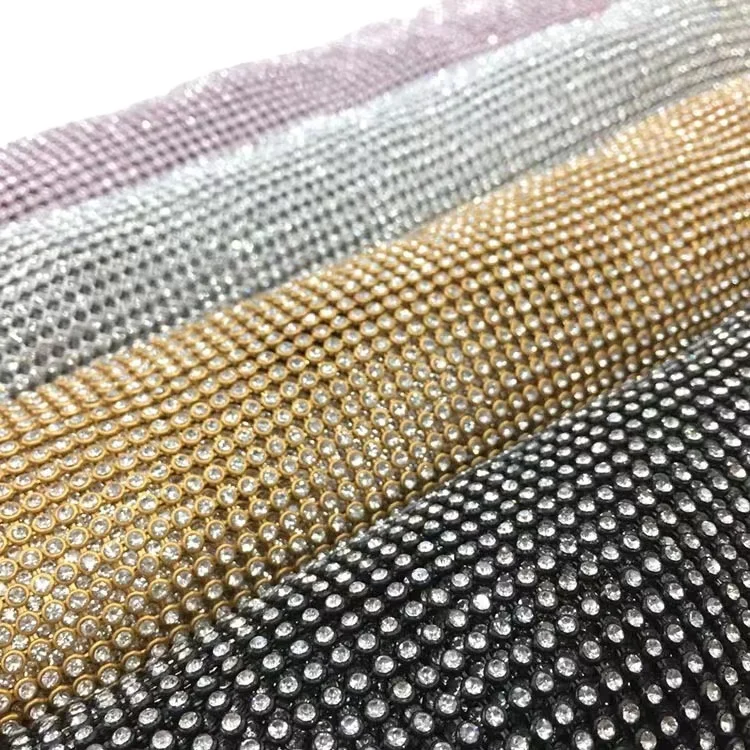 aluminum metal mesh diamond net fabric with multi color 120cm*50cm for bags and decoration