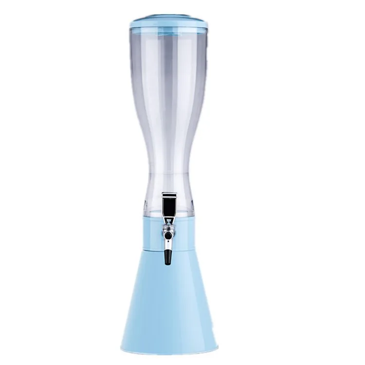 Wholesale 2 L beer gun light European 3L beer bucket juice cocktail column anti fall high drink bucket wine tower
