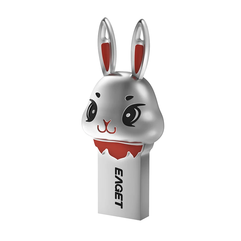EAGET U87 Customized Portable 32GB Pendive USB3.2 Flash Drives Chinese Zodiac Rabbit Gift Mini Memory Stick
