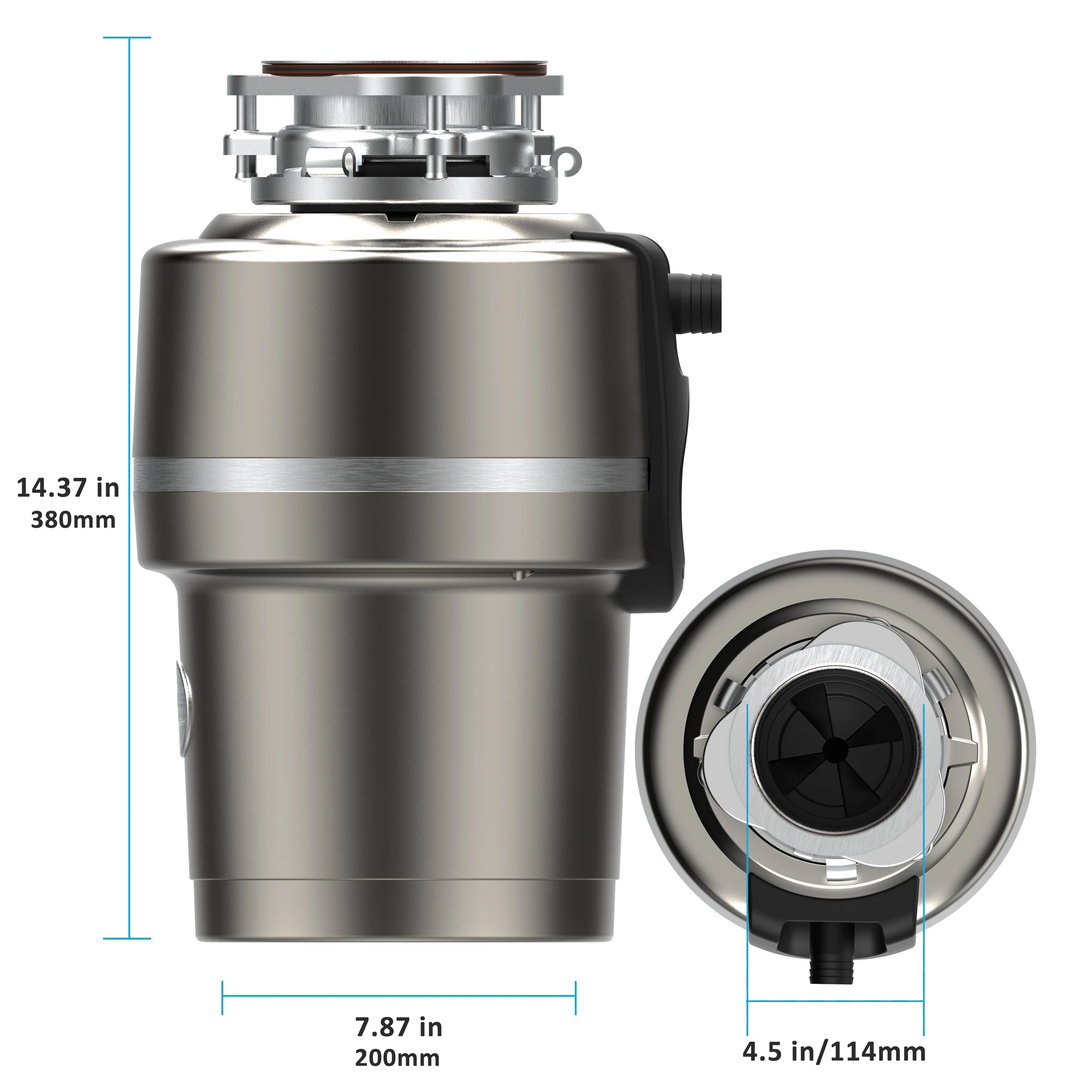 Electric Waste Praocessor Food Waste Disposer Kitchen Sink Mixer Garbage Shredder