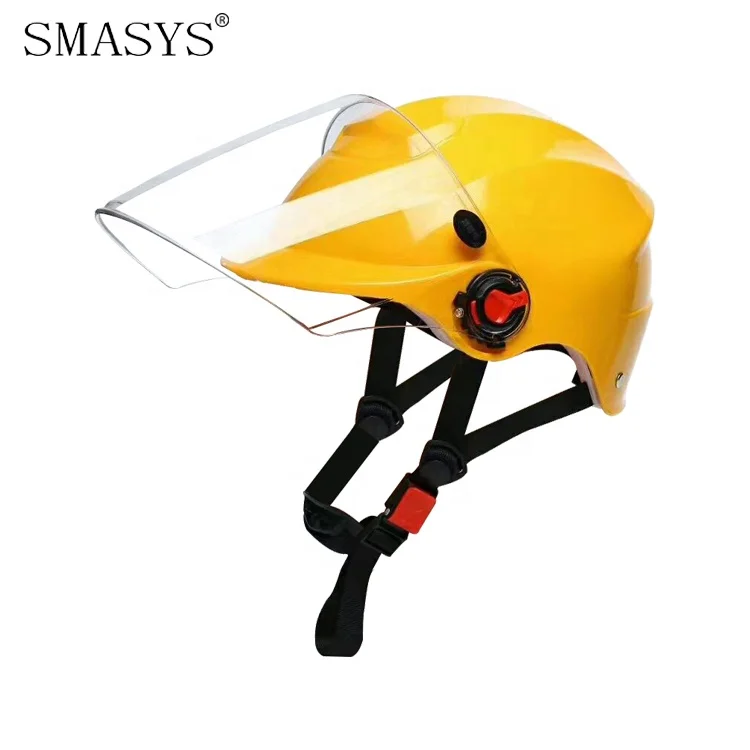 SMASYS Windbreaker ABS Dual Sports Safety Helmet with Full Face Mask for Climbing Cycling