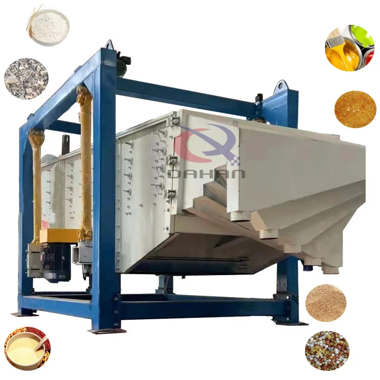 Electromagnetic Materials Tumbler Powder Swing Rectangular Square Gyratory Machine Grading Mobile Vibrating Screen