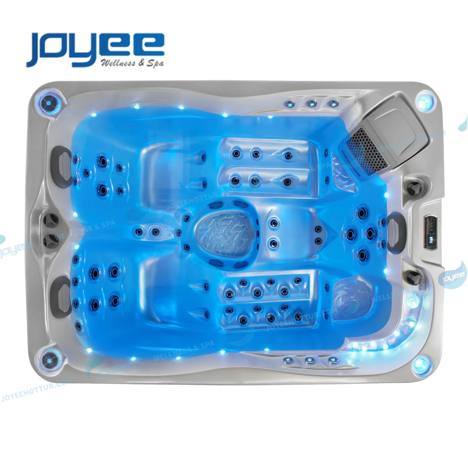 JOYEE CE Approval Three Persons Outdoor Sexy Whirlpool Hot Tub Portable Home Spa For Adults Endless Pools