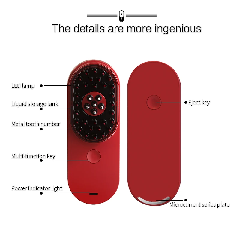 Factory Price Thermal Portal Comb Hair Strengthening Regrowth Hair Loss Prevention Device
