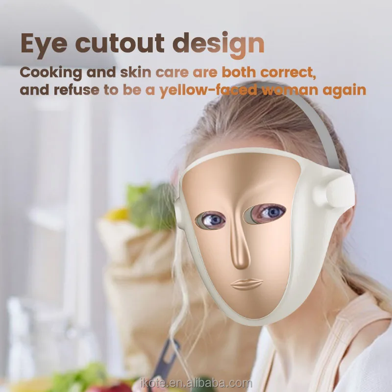 Rechargeable Red Led Mask Light Therapy Silicone Led Facial Mask For Skin Care Machine Other Home Use Beauty Equipment