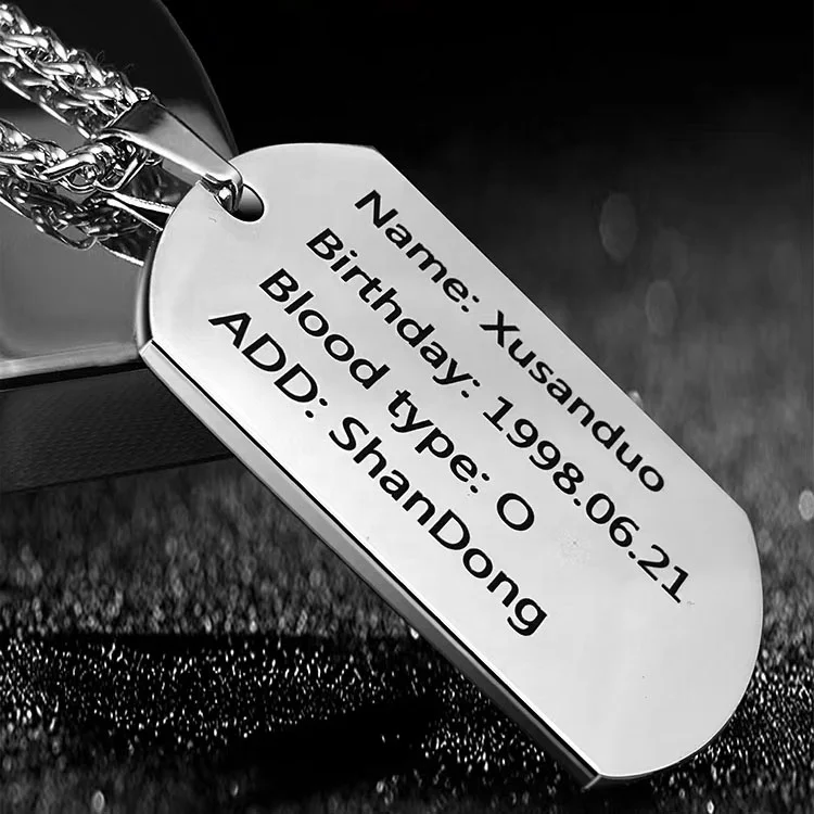 Hot Sale Wholesale Cheap Custom Logo Personalized blank   Dog Tag