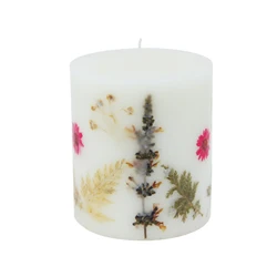 Paraffin pillar candle interior home accessories decoration