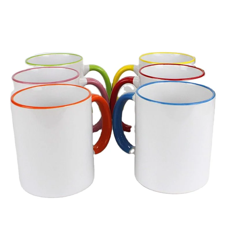 11oz Colorful Ceramics White Blank Mug Sublimation Mug Coffee Cup Mug Cup