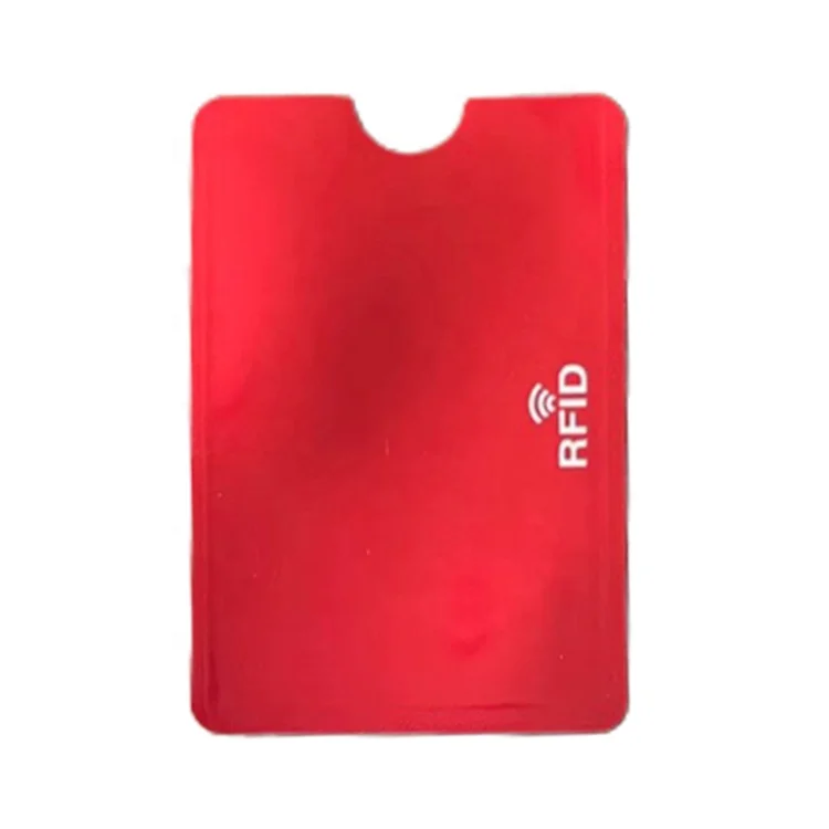 RFID Blocking Credit Card Holder Custom Logo Bank Card AntiScan Sleeve Anti-RFID PET Plastic Smart Card Pocket for Men and Women