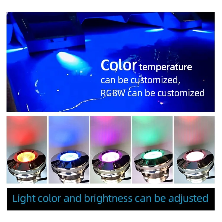 RGBW DMX512 marine underwater lights for yachts Bronze material LED underwater light original manufacturer OEM