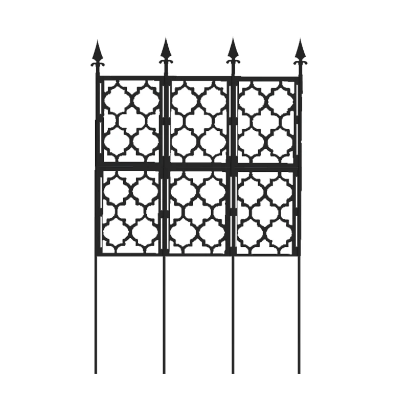 Decorative Foldable Metal Plastic Coated Trellis Garden Fencing Trellis Rose Support Climbing Plant Plastic Garden Trellis