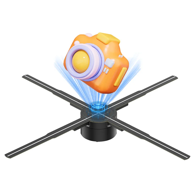 65CM 3D Led holographic fan Projector Advertising Display 3D Hologram Fan with Video Library and wifi Remote Control