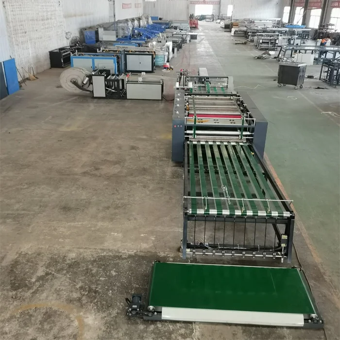 Feed bag production equipment Woven bag cold and hot four color integrated cutting sewing and printing machine